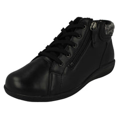 Ladies DB Shoes 2V Dual Fitting Ankle Boots Pipit