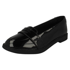 Girls Clarks Slip On Loafer Style School Shoes Scala Loafer K