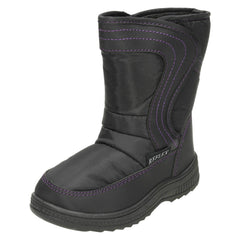 Girls Reflex Fleece Lined Snow Boots H4072