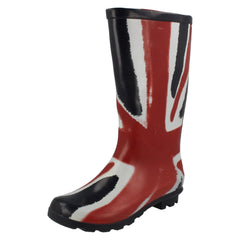 Childrens Unisex Spot On Union Flag Design Boots