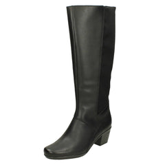 Ladies Clarks Heeled Knee High Boots Emslie Emma