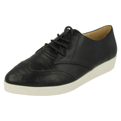 Ladies Spot On Lace Up Brogues