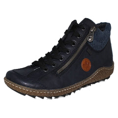 Ladies Rieker Tex Lace Up Warm Lined Ankle Boots L7514