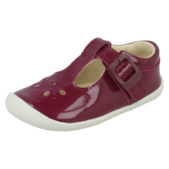 Girls Clarks Casual T-Bar Shoes Roamer Star