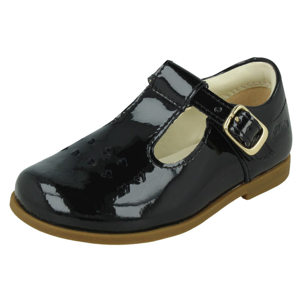 Girls Clarks Patent Leather Formal Shoes - Drew Play