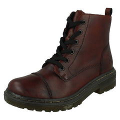 Ladies Rieker Zip and Lace Ankle Boot 78202