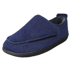Mens Clarks Casual Hook and Loop Slippers King Riptape