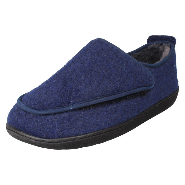 Mens Clarks Casual Hook and Loop Slippers King Riptape