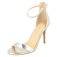 Ladies Anne Michelle High Heeled Wide Fit Evening Sandals F12109