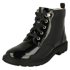 Girls Clarks Lace Up Detailed Ankle Boots Astrol Lace