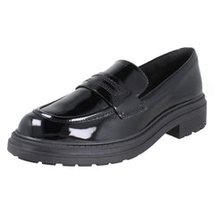 Ladies Clarks Chunky Sole Piped Trim Loafer Shoes Orinoco3 Edge