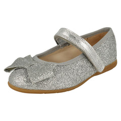 Girls Clarks Sparkly Bow Detailed Shoes Dance Bow T