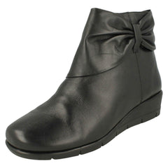 Ladies Padders Bow Detailed Ankle Boots Cedar