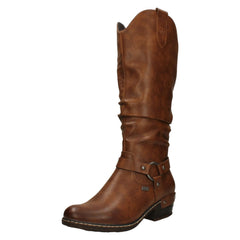 Ladies Rieker Knee High Warm Lined Boots With Rieker Tex 93670