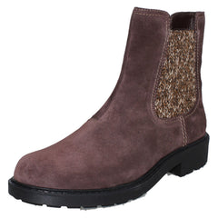 Ladies Clarks Casual Zip Chelsea Ankle Boots Opal Sky