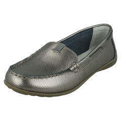 Ladies Down To Earth Leather Loafers F80422