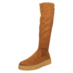 Ladies Rieker Knee High Platform Wedge Boots W1080