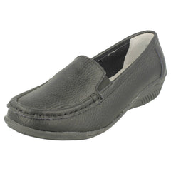 Ladies Eaze Low Wedge Casual Shoes