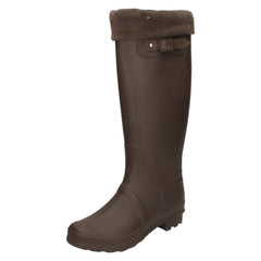 Ladies Spot On Removable Fleece Lined Wellington Boots X1170