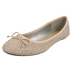 Ladies Spot On Jewel Design Ballerinas