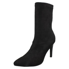 Ladies Spot On High Stiletto Heel Ankle Boots F50924