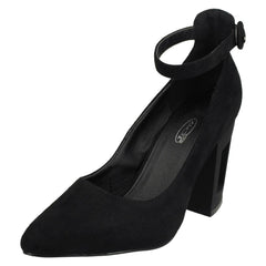 Ladies Spot On Court Shoes With Ankle Strap