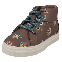Girls Clarks Casual Thick Soled Boots Nova Pom