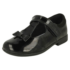 Girls Clarks Bow Detailed School Shoes Scala Hope