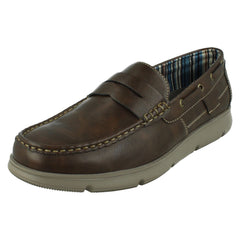 Mens Thomas Blunt Slip On Loafer Deck style Shoes A1130