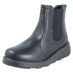 Ladies Spot On Wide Fit Ankle Boots F4467