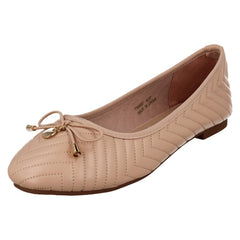 Ladies Spot On Flat Comfort Ballerinas F80597