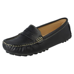 Ladies Down To Earth Leather Slip On Moccasins F80592
