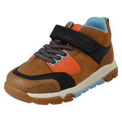 Boys Clarks PlayPrints 'Rex' Ankle Boots Steggy 2 Glow
