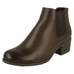 Ladies Down To Earth Low Heel Ankle Boots