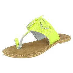 Ladies Leather Collection Toe Loop Sandals F00275