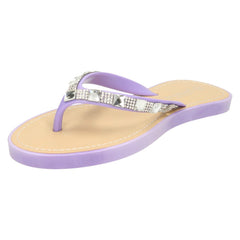 Ladies Savannah Sequin Toe Post Flip Flop Sandal