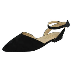 Ladies Spot On Wide Fit Ankle Strap Shoes F80535