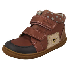 Girls Clarks Bear Detailed Ankle Boots Flash Bear