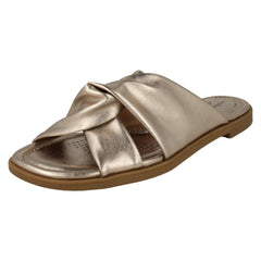 Ladies Clarks Knot Detailed Mule Sandals Reyna Twist