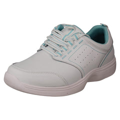 Ladies Padders Dual Fit Casual Leather Trainers  Bobbie