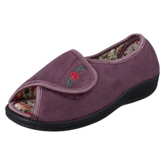 Ladies Jo & Joe Hook And Loop Open Toe Slippers Martha