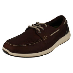 Mens Clarks Innovative Rock Soled Lace Up Deck Shoes ATL Sail Go