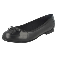 Girls Angry Angels By Startrite Bow Trim School Shoes Ballerina