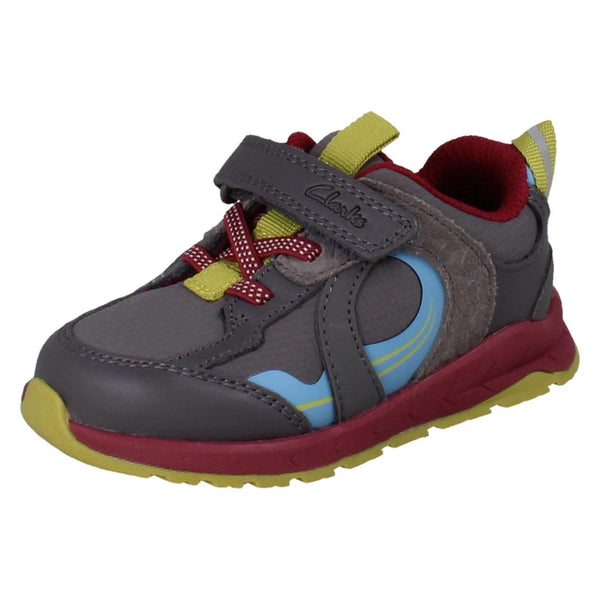 Kids Clarks Playprints Elasticated Sporty Trainers Selva Hero
