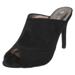 Ladies Anne Michelle High Heel Mule Sandals F10763