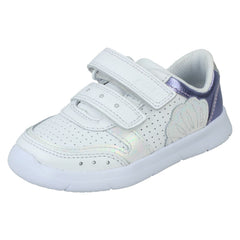 Girls Clarks Casual Trainers Ath Shell