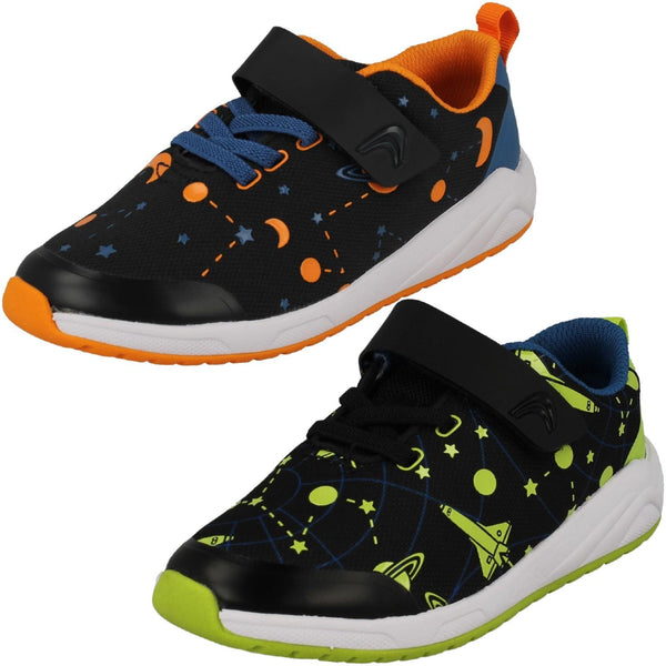 Boys Clarks Space Detailed Lightweight Trainers Aeon Cosmo
