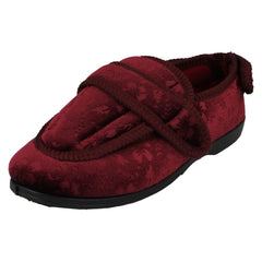 Ladies Jo & Joe Adustable Hook And Loop Slippers Gladys