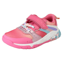 Girls Clarks Rainbow And Mermaid Tail Design Trainers Tidal Star