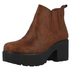 Girls Spot On Casual Ankle Boots